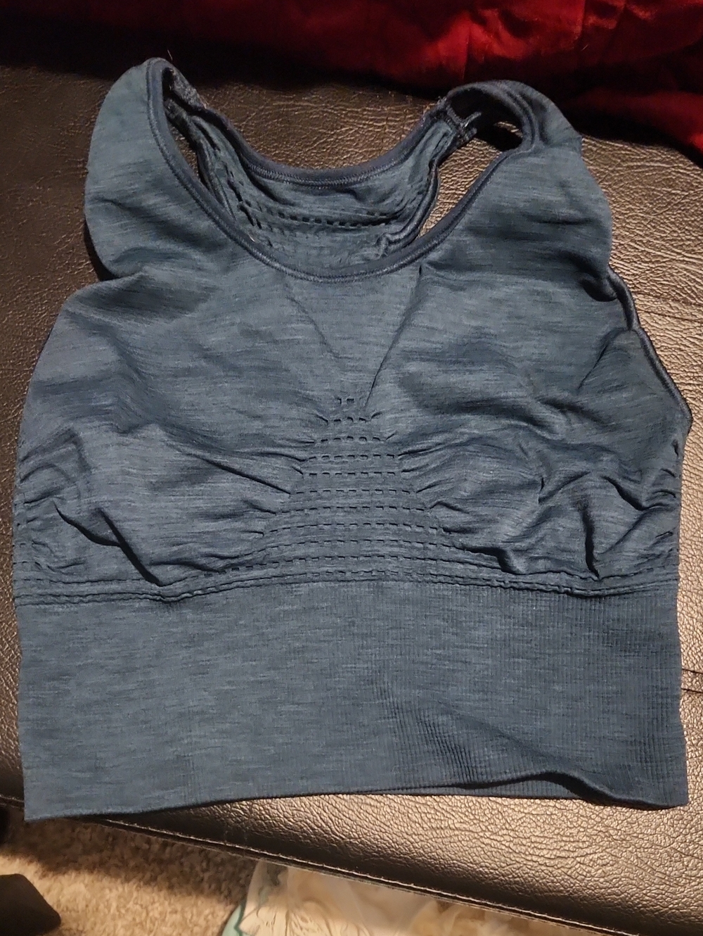 Sweaty Betty Blue Seamless Sports Bra